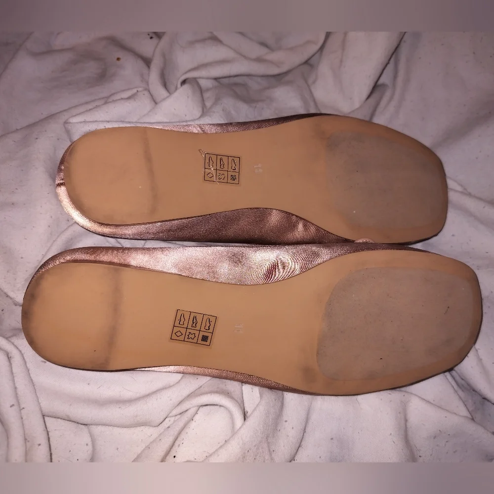 Jeffrey Campbell x Anthropologie Tutu Blush satin ballet flats. Sz 11 - Picture 9 of 9